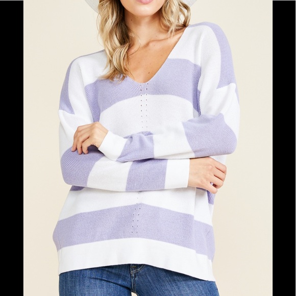 🌟Only Medium Left🌟Striped Sweater - Picture 2 of 4